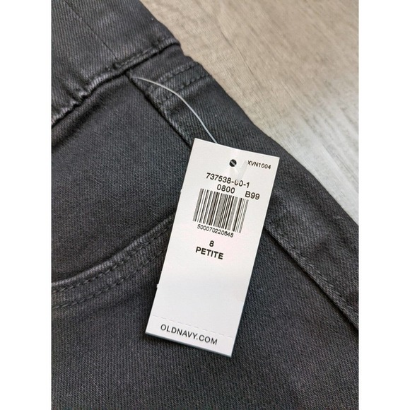 NWT Old Navy Skinny Jeggings Petite Size 8 Women's Blue Adjustable Waist - Picture 4 of 8